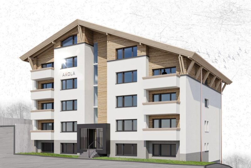 Visualisierung Fassadenerneuerung Wohnhaus Zermatt
IMBODEN & PARTNER Architekten Visp